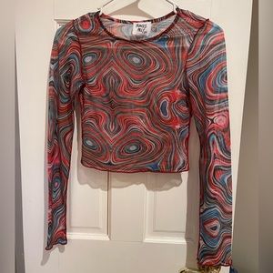 Princess Polly Mesh Crop Top